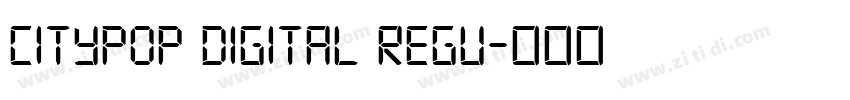 Citypop Digital Regu字体转换